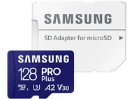 Karty pamięci - Karta pamięci SAMSUNG PRO Plus (2023) 128GB MicroSDXC + adapter - miniaturka - grafika 1