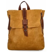 Torebki damskie - Plecak Damski Vintage XL firmy Herisson 1652H2023-11 Musztardowy - miniaturka - grafika 1