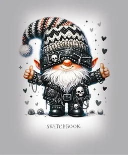 Szkicownik 148x105 24 stron 100g/m2 Gnom szary - Szkolne artykuły papiernicze - miniaturka - grafika 1