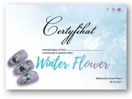 Pozostałe akcesoria kosmetyczne - Certyfikat ze szkolenia online Winter Flower by Aleksandra Sowa-Falarz Wersja Drukowana - miniaturka - grafika 1