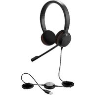 Słuchawki - Jabra Evolve 20 Duo czarne - miniaturka - grafika 1