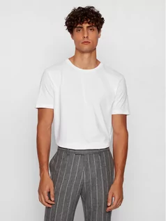 Koszulki męskie - Hugo Boss T-Shirt Lecco 80 50385281 Biały Regular Fit - grafika 1
