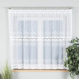 Firana Bastia 150 x 300 cm biały - Firany - miniaturka - grafika 1