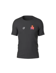COMPRESSPORT Koszulka biegowa z krótkim rękawem TRAINING SS T-SHIRT IRON MAN 2025 black sunset - Koszulki sportowe męskie - miniaturka - grafika 1