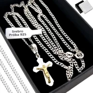 Biżuteria dla dzieci - Łańcuszek Srebrny 925 Krzyżyk Komunia, Chrzest Na Prezent Dedykacja Gratis - miniaturka - grafika 1