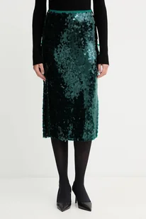 Patrizia Pepe spódnica kolor zielony midi prosta 2G1040 J345 - Spódnice - miniaturka - grafika 1