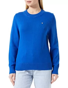 GANT Damski sweter ICON G Cotton C-Neck Pulower damski, niebieski (Lapis Blue), standardowy, Lapis Blue, XS - Swetry damskie - miniaturka - grafika 1