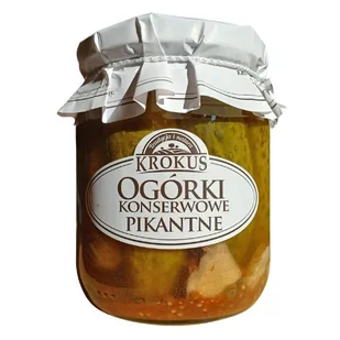 Og��rki Konserwowe Pikantne 500 g (250 g) - Krokus - Zdrowa żywność - miniaturka - grafika 1