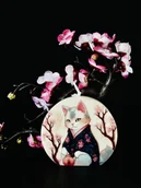 Świece - Świeca sojowa Japoński Kot Takeo rozm. M pomysł na prezent - miniaturka - grafika 1