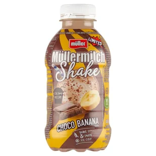 Müller Müllermilch Shake Napój mleczny o smaku czekoladowo-bananowym 400 g - Mleko - miniaturka - grafika 1
