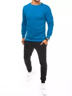 Dresy męskie - Dres męski niebiesko-czarny Dstreet AX0643-L - miniaturka - grafika 1