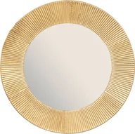 Lustra - Lustro okrągłe Milda w złotej, metalowej ramie, Ø 90 cm - miniaturka - grafika 1