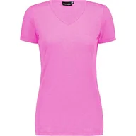 Koszulki i topy damskie - CMP Koszulka lniana z ochroną UPF 40 T-shirt damski - miniaturka - grafika 1