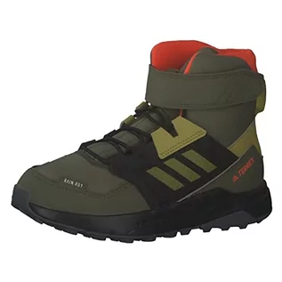 Buty dla chłopców - adidas Terrex Trailmaker C.Rdy K Shoes-High (piłka nożna), Focus Olive/Pulse Olive/Impact Orange, 30,5 EU, Focus Olive Pulse Olive Impact Orange, 30.5 EU - grafika 1