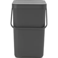 Kosze na śmieci - Brabantia Kosz na śmieci Sort&amp;Go 25L szary 129940 129940 - miniaturka - grafika 1