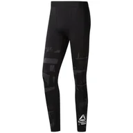Spodnie sportowe męskie - Spodnie treningowe męskie Reebok Compression - miniaturka - grafika 1