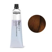 Farby do włosów i szampony koloryzujące - Loreal Dia Light, krem koloryzujący z kompleksem hialuronowym, 5.4, 60ml - miniaturka - grafika 1