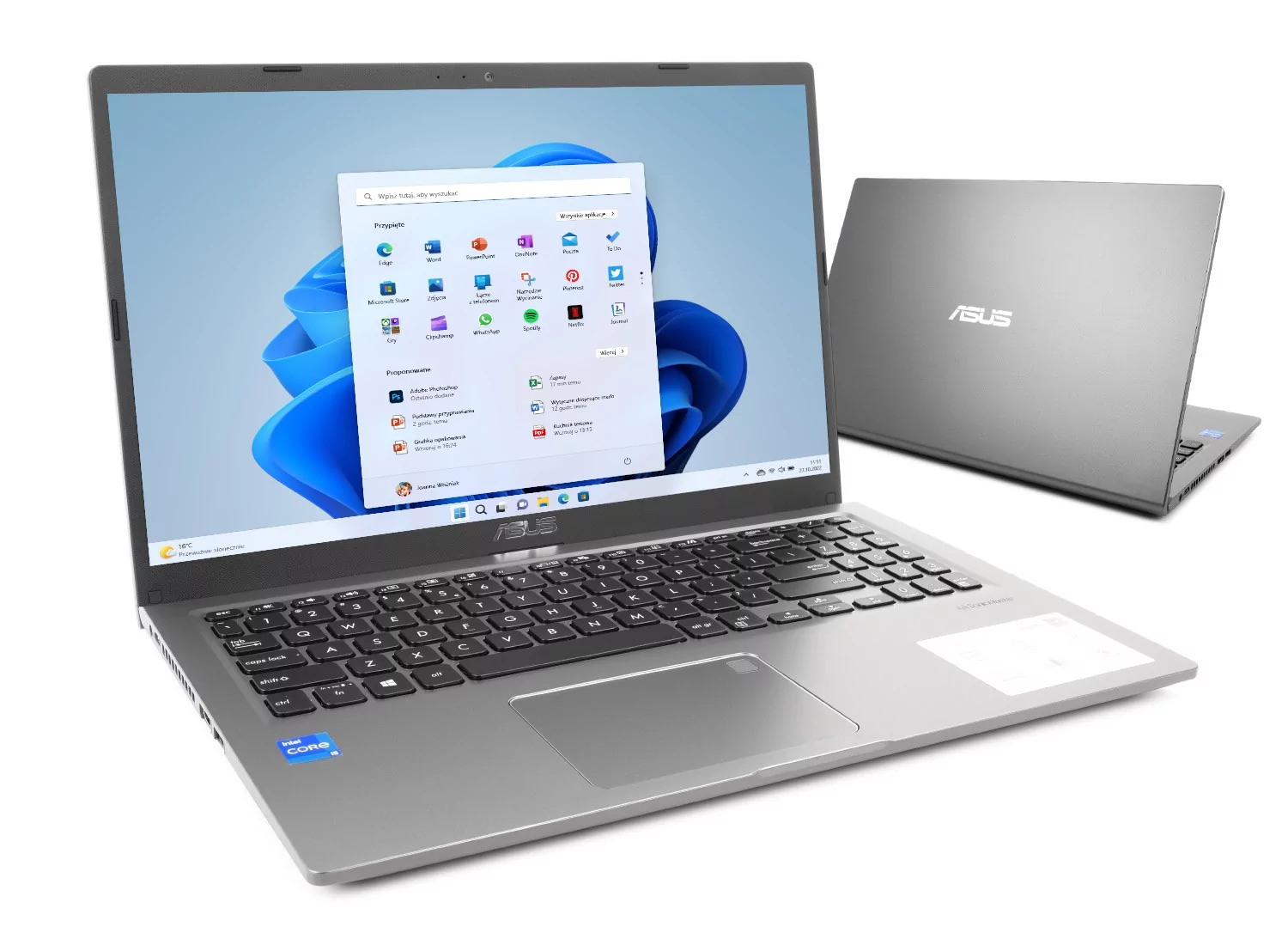ASUS X515EA-BQ2602 Core i5-1135G7 | 15,6''-FHD | 8GB | 256GB | Windows 11 Home | szary