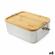 Lunch boxy - Lunchbox Quttin bambusowy ze stali nierdzewnej prostokątny (6 sztuk) - miniaturka - grafika 1