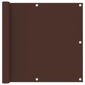 Parawany - vidaXL Parawan balkonowy, brązowy, 90x300 cm, tkanina Oxford vidaXL - miniaturka - grafika 1