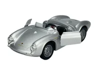 Samochody i pojazdy dla dzieci - WELLY PORSCHE 550 SPYDER SREBRNY 1:34 43816 - miniaturka - grafika 1