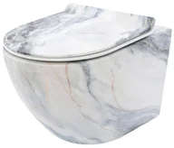Miski WC - Rea Misa WC podwieszana Carlos Slim Rimless Granit Matt C8003 - miniaturka - grafika 1