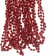 Bombki - Sznur koralików girlanda na choinkę bordowa 2,7 m - miniaturka - grafika 1