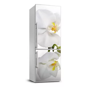 Naklejka okleina lodówkę Biała orchidea 70x190, Tulup - Naklejki na ścianę - miniaturka - grafika 1