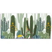 Podkładki na biurko - Podkładka na biurko z nadrukiem Duże kaktusy 120x60 cm - miniaturka - grafika 1