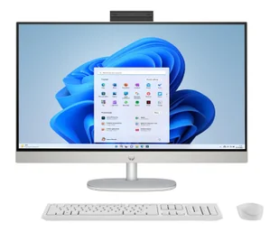 HP 27 AiO Ryzen 5-7520U/16GB/512/Win11 White 27-cr0232nw (9U2K5EA) - Zestawy komputerowe - miniaturka - grafika 1