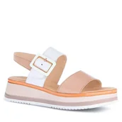 Sandały damskie - Sandały Gabor 22.744.58 Różowy - miniaturka - grafika 1