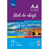 Podobrazia, bloki, papiery - Grand Blok Do Akryli Tetis A4 210X297 Mm 15 Arkuszy 5903242100741 - miniaturka - grafika 1