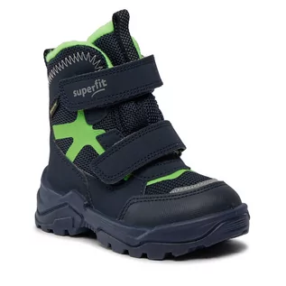 Buty dla chłopców - Śniegowce Superfit GORE-TEX 1-002022-8000 M Blue/Lightgreen - grafika 1
