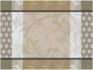 Obrusy i serwetki - Le Jacquard Fran ais Podkładka żakardowa powlekana na stół Nature Urbaine Beżowa - miniaturka - grafika 1