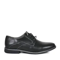 Półbuty męskie - MĘSKIE PÓŁBUTY SZNUROWANE HAVER AB122A-16 CZARNO SZARE - miniaturka - grafika 1