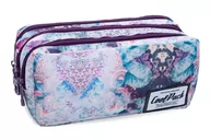 Piórniki - CoolPack Trzykomorowa saszetka piórnik szkolny Primus Dream Clouds B60026 - miniaturka - grafika 1