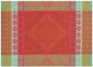 Obrusy i serwetki - Le Jacquard Fran ais Podkładka żakardowa na stół powlekana Bastide Czerwona - miniaturka - grafika 1