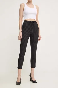Patrizia Pepe spodnie damskie kolor czarny dopasowane high waist 8P0614 A457 - Spodnie damskie - miniaturka - grafika 1