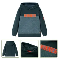 Bluzy dla dziewczynek - Bluza dziecięca - ciemnozielona - 92 - Bluza Dziewczęca - miniaturka - grafika 1