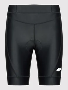4F Szorty rowerowe H4L22-RSM001 Czarny Slim Fit - Spodnie sportowe męskie - miniaturka - grafika 1
