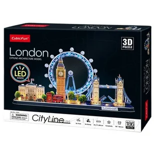 Puzzle 3D Cityline London - Cubic Fun - Puzzle - miniaturka - grafika 1