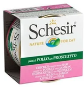 Mokra karma dla kotów - Schesir Tuńczyk z szynką w galaretce 85g 01064015 - miniaturka - grafika 1