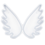 Lampy ogrodowe - Neon ścienny LED skrzydła anioła biały GABRIEL Lumarko  - miniaturka - grafika 1