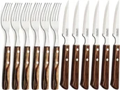 Zestawy sztućców - TRAMONTINA 12el Sztućce do steków Spanish POLYWOOD - miniaturka - grafika 1