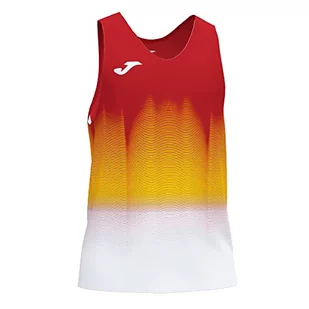 Joma Męska koszulka do biegania Elite Vii bez rękawów. czerwony czerwony/biały XXL - Koszulki sportowe męskie - miniaturka - grafika 1