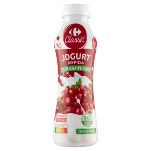 Carrefour Classic Jogurt do picia żurawinowy 350 g - Kefiry, jogurty, maślanki - miniaturka - grafika 1
