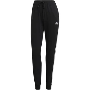 Spodnie dresowe damskie adidas SPORTSWEAR ESSENTIALS SJ 3-STRIPES czarne GM5542-L - Dresy damskie - miniaturka - grafika 1