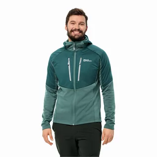 Kurtki męskie - Męska kurtka polarowa Jack Wolfskin ALPGRAT PRO INS FZ M jade green - S - grafika 1