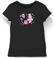 Koszulki i topy damskie - Koszulka damska na walentynki z napisem "No, you hang up" czarna XL - miniaturka - grafika 1