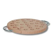 Podstawki pod garnki - Podstawka bukowa pod naczynie gorące z uchwytami - miniaturka - grafika 1